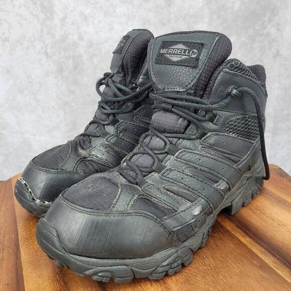 Merrell Moab 2 Tactical Combat Boots Mens 8 Black Waterproof Military‎ Shoes main image 9